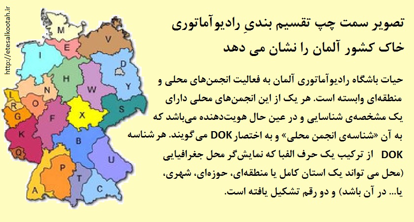 تقسیم بندی رادیوآماتوری خاک آلمان تقسیم بندی رادیوآماتوری خاک آلمان