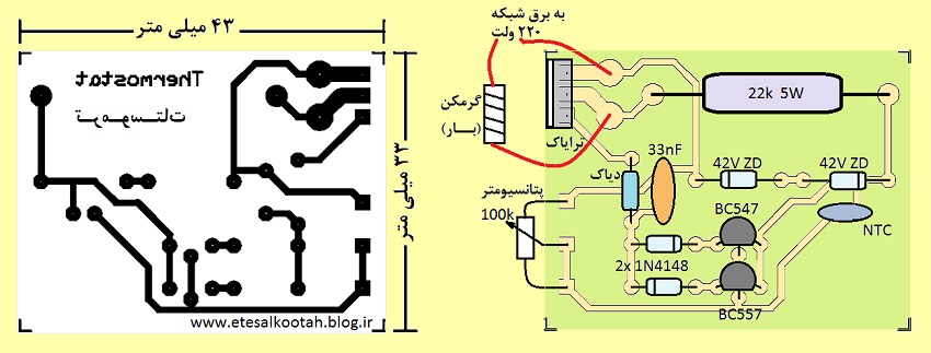 طرح فیبر مدار چاپی و راهنمای چینش افزاره ها