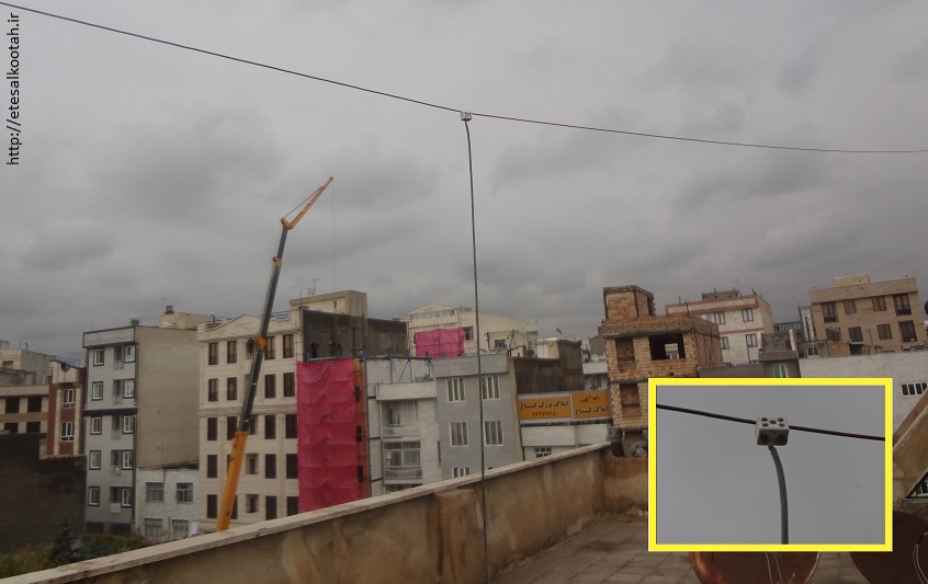 آنتن دایپل جهت بازوها شمال و جنوب و پوشش شرق و غرب با 250 سانتی متر فاصله از کف پشت بام آنتن دایپل جهت بازوها شمال و جنوب و پوشش شرق و غرب با 250 سانتی متر فاصله از کف پشت بام